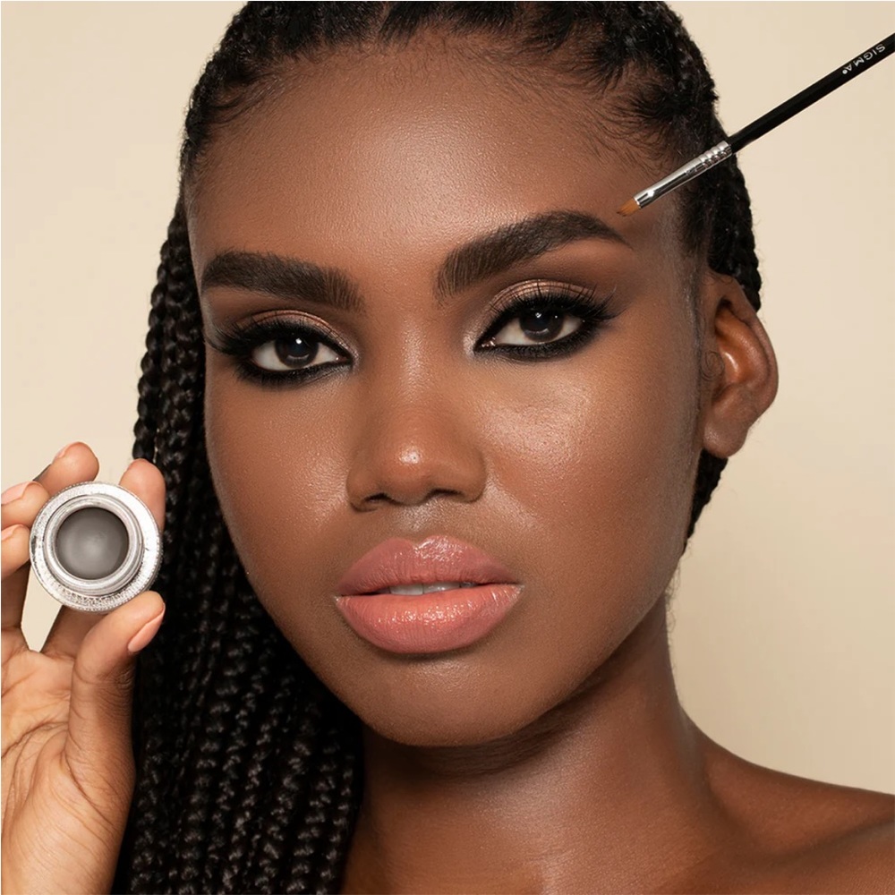 NIB SIGMA BEAUTY DEFINE + POSE BROW POMADE DARK BROWN